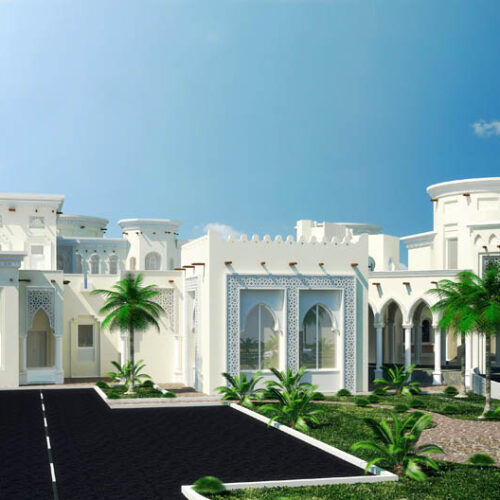 Sheikh Thamer Althani Villa Jabal Fuwairit Beach Front View